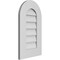 Ekena Millwork Round Top Surface Mount PVC Gable Vent: Non-Functional, w/ 3-1/2"W x 1"P Standard Frame, 14"W x 24"H GVPRT14X2401SN - alternate 4